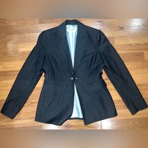 Calvin Klein Charcoal Pinstripe Blazer